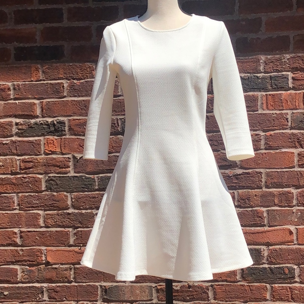 Forever 21 Fit & Flair White Dress Sz M